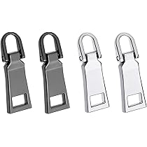 専用　グレー　B品　【中ジップ持ち手破損】 Amazon | ファスナー 交換用 引き手 4個セット ジッパー パーツ